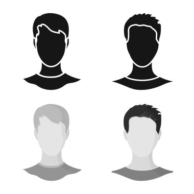 Profesyonel ve fotoğraf simge vektör Illustration. Profesyonel kümesi ve hisse senedi için profil vektör simgesi.