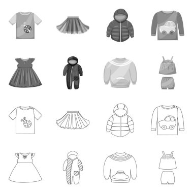 Moda ve giysi simge vektör Illustration. Moda ve pamuk hisse senedi simgesi için web topluluğu.