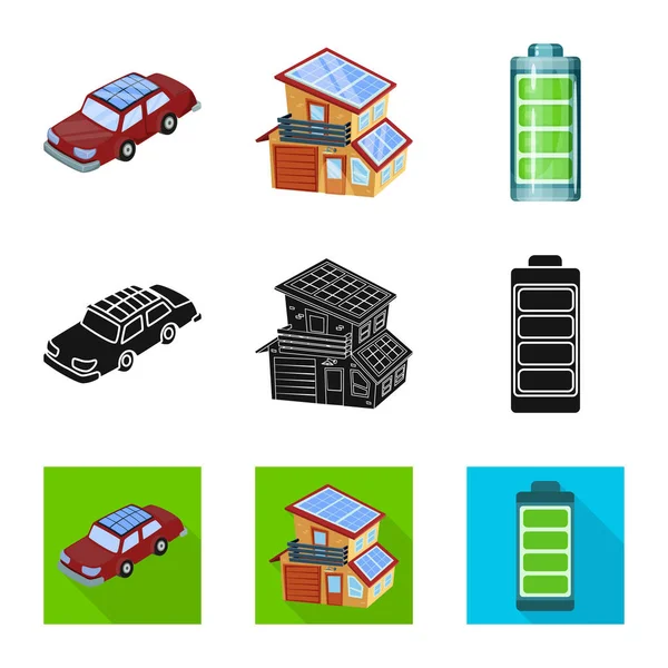 Ilustração vetorial do sinal de inovação e tecnologia. Coleção de inovação e símbolo de estoque de natureza de web . — Vetor de Stock