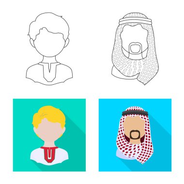 Kopyacı ve ikamet işareti yalıtılmış nesne. Kopyacı ve kültür hisse senedi vektör çizim.