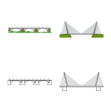 Bağlantı ve tasarım logo vektör Illustration. Bağlantı ve yan vektör simgesini hissenin koleksiyonu.