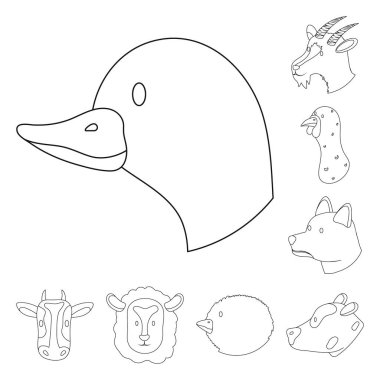 Gıda ve ev yapımı sembolü vektör illüstrasyon. Web için gıda ve homestead stok sembolü toplama.