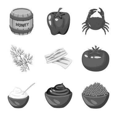 Baharat ve aroma simge vektör Illustration. Baharatlar ve web için ürün hisse senedi simgesi.