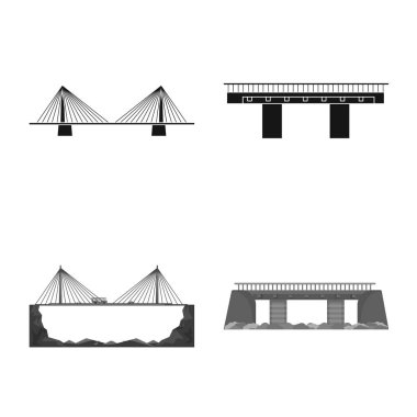 Bağlantı ve tasarım simge vektör Illustration. Bağlantı ve yan hisse senedi vektör çizim.