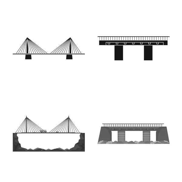 Illustrazione vettoriale dell'icona di connessione e design. Set di connessione e illustrazione vettoriale di serie laterale . — Vettoriale Stock