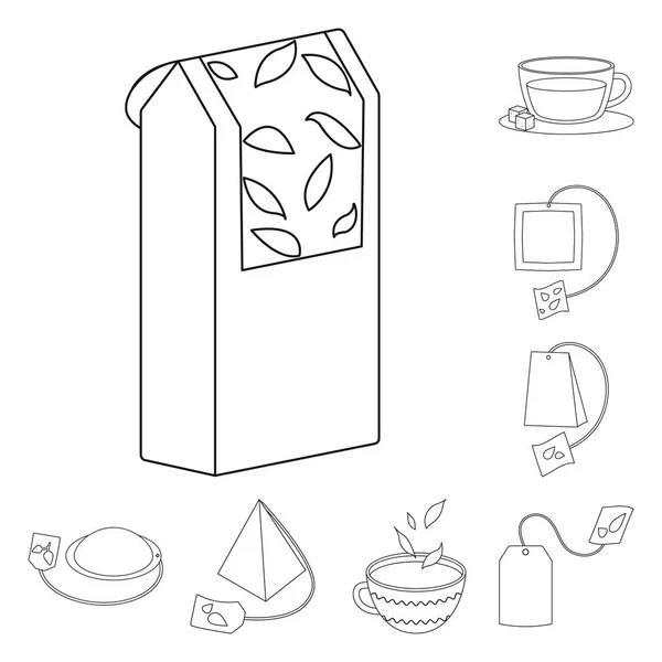 Objeto aislado de alimento e icono natural. Conjunto de alimentos y vector negro icono para stock . — Vector de stock