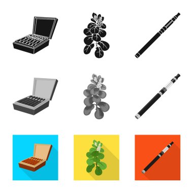 Çöp tasarımını vektör ve sembol durdurmak. Hisse senedi için çöp ve alışkanlık vektör simge kümesi.