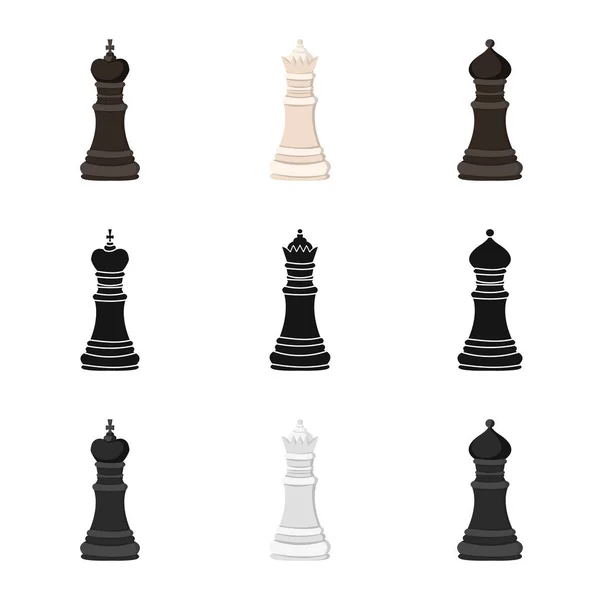 Ilustração vetorial de xeque-mate e logotipo fino. Conjunto de checkmate e ícone de vetor de destino para estoque . — Vetor de Stock