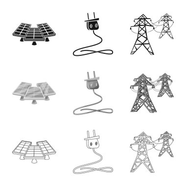 Yenilik ve teknoloji simge vektör Illustration. Dizi yenilik ve doğa hisse senedi vektör çizim.