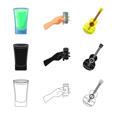 Kafe ve Latin sembolü yalıtılmış nesne. Kafe ve web için ulusal hisse senedi simgesi.