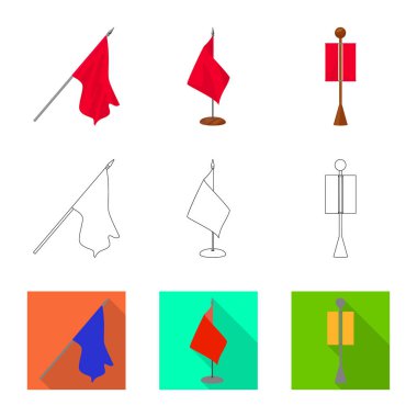 Doku ve sunu simge vektör Illustration. Hisse senedi için doku ve medya vektör simge kümesi.