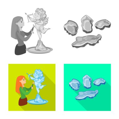 Doku ve donmuş logo vektör tasarımı. Doku ve hisse senedi için şeffaf vektör ikon koleksiyonu.