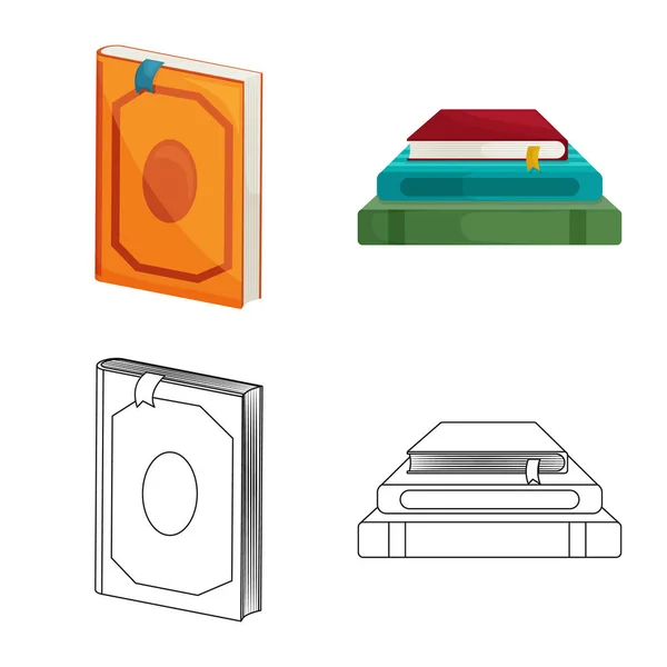 Ilustración vectorial de formación y portada. Conjunto de formación y librería icono vectorial para stock . — Vector de stock