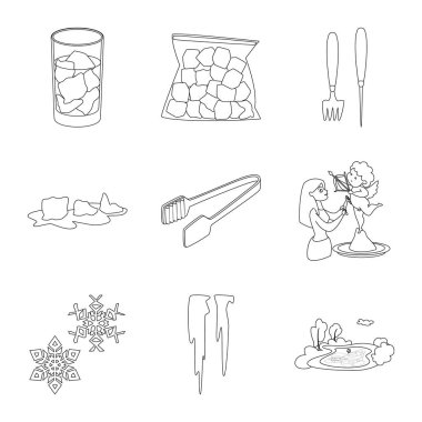 Temiz ve ıslak işareti vektör illüstrasyon. Web için temiz ve saflık stok sembolü toplama.