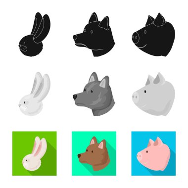 Tarım ve logo üreme izole nesne. Tarım ve organik hisse senedi vektör çizim.