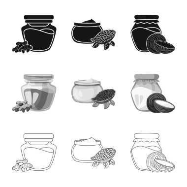 Sağlıklı ve sebze simge vektör tasarımı. Sağlıklı kümesi ve web için tarım hisse senedi simgesi.