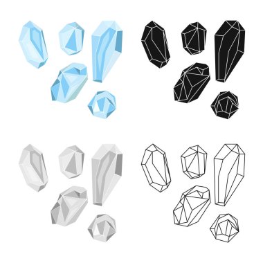 Granüller ve tuzlu simgesi vektör illüstrasyon. Stok için granülve tanevektör simgesinin toplanması.