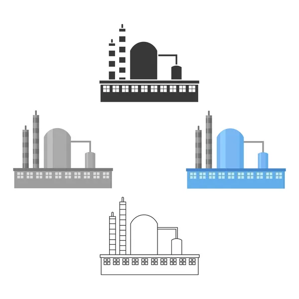Icona di fabbrica di illustrazione vettoriale per web e mobile — Vettoriale Stock