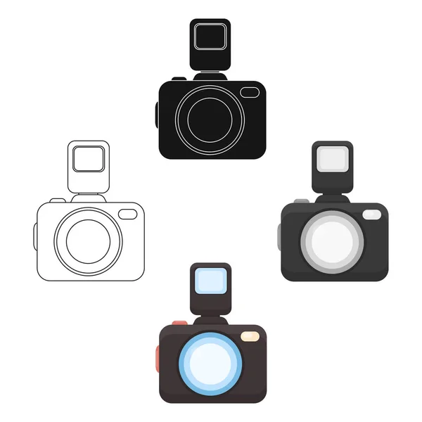 Foto fotocamera icona di illustrazione vettoriale per web e mobile — Vettoriale Stock