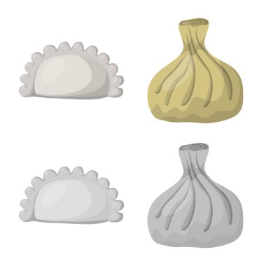 Ürünler ve pişirme simge vektör tasarımı. Ürünler ve hisse senedi için meze vektör simge kümesi.