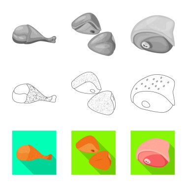 Ürün ve kümes hayvanları simge vektör Illustration. Ürün ve tarım hisse senedi simgesi için web topluluğu.