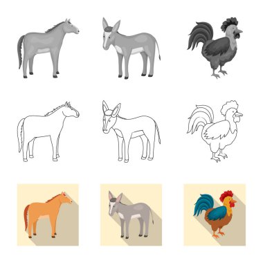 Üreme ve mutfak işareti tasarımı vektör. Set ıslahının ve organik hisse senedi için vektör simgesi.