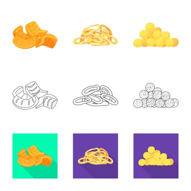 Oktoberfest ve bar simge vektör Illustration. Oktoberfest ve hisse senedi vektör çizim pişirme.