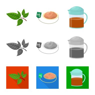 Sağlıklı ve çiçek simgesi yalıtılmış nesne. Hisse senedi için sağlıklı ve degrade vektör simge kümesi.