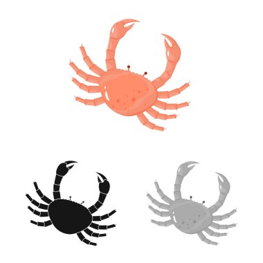 Taze ve Restoran logo vektör tasarımı. Taze ve deniz hisse senedi vektör çizim seti.