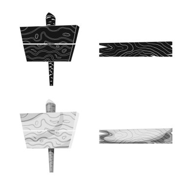 Ham izole nesnesini ve orman işareti. Ham kümesi ve hisse senedi için parke vektör simgesi.