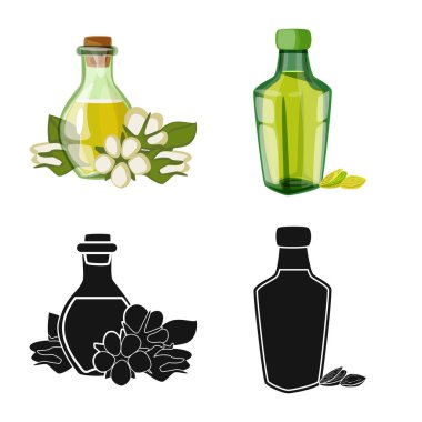 Sağlıklı ve sebze simge vektör tasarımı. Sağlıklı kümesi ve hisse senedi için tarım vektör simgesi.