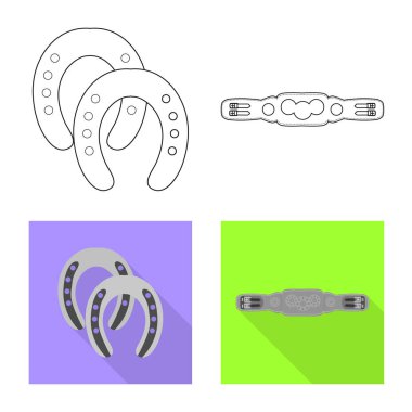 Ekipman ve logo sürme yalıtılmış nesne. Hisse senedi için ekipman ve rekabet vektör simge topluluğu.