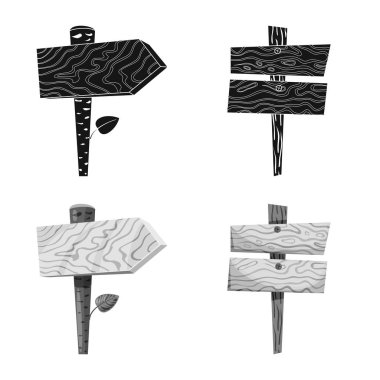 Ham vektör tasarımı ve orman logosu. Parke hisse senedi vektör çizim ve ham kümesi.