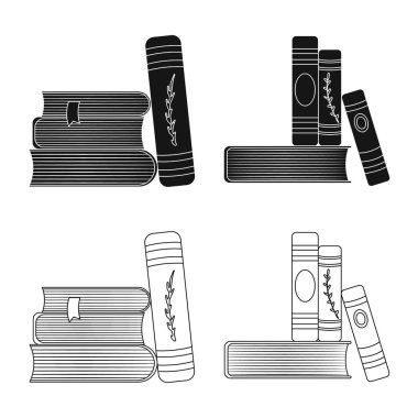 Eğitim ve kapak simge vektör Illustration. Eğitim ve kitabevi hisse senedi vektör çizim koleksiyonu.
