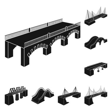 Yapı ve yan logo vektör illüstrasyon. Web için yapı ve mimari stok sembolü koleksiyonu.