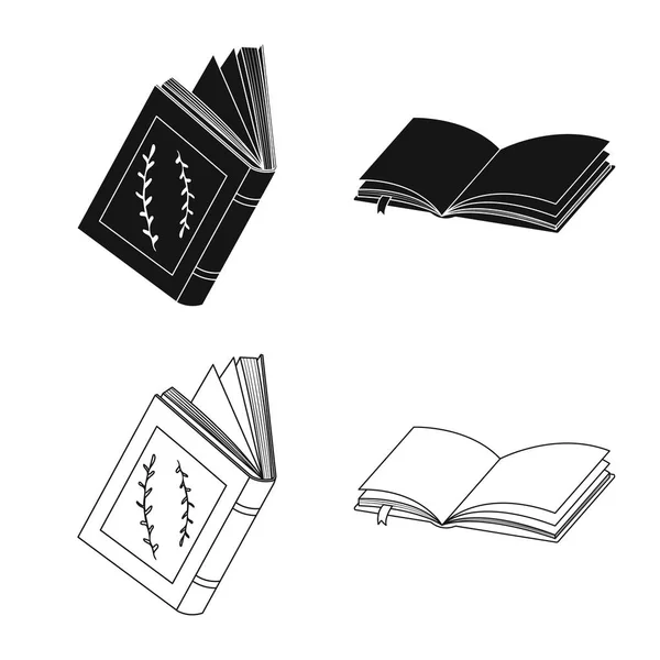 Vectorillustratie van opleiding en dekking pictogram. Aantal opleidings- en boekhandel voorraad vectorillustratie. — Stockvector