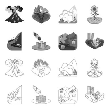 Hava ve sıkıntı simge vektör Illustration. Hava ve gürültüyle çarpmak hisse senedi vektör çizim.