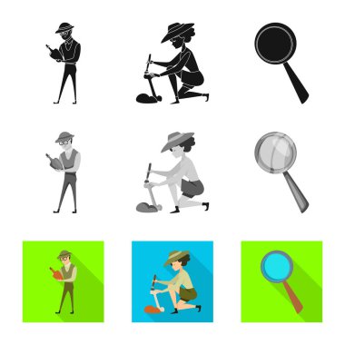 Hikaye ve öğeleri simge vektör Illustration. Hikaye ve öznitelikleri koleksiyonu vektör hisse senedi simgesi.