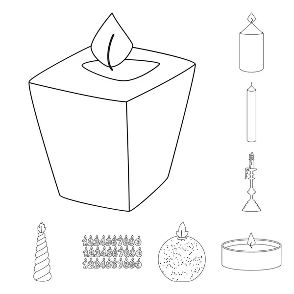 Conception vectorielle de la source et du symbole de cérémonie. Jeu d'icônes source et vecteur de feu pour stock . — Image vectorielle