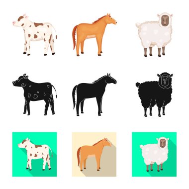 Üreme ve mutfak simge vektör Illustration. Set ıslahının ve organik stok vektör çizim.
