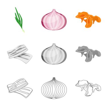 İşareti tat ve ürün yalıtılmış nesne. Tat ve hisse senedi simgesi web için pişirme.