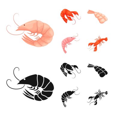 Meze ve okyanus simge vektör Illustration. Meze ve incelik hisse senedi vektör çizim topluluğu.