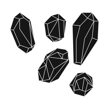 Granüller ve tuzlu işareti vektör illüstrasyon. Web için granül ve tane stok sembolü kümesi.