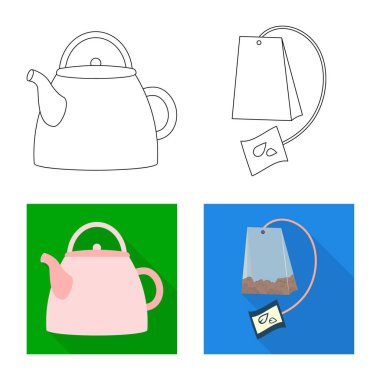 Sağlıklı ve çiçek simgesi yalıtılmış nesne. Sağlıklı ve degrade hisse senedi vektör çizim topluluğu.