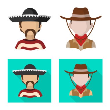 Kopyacı ve ikamet sembolü yalıtılmış nesne. Kopyacı ve kültür hisse senedi simgesi web için set.