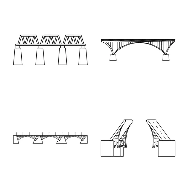 Diseño vectorial de la vista y el símbolo de conexión. Conjunto de vista y construir el símbolo de stock para web . — Archivo Imágenes Vectoriales