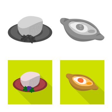 Kültür ve gezi logo vektör tasarımı. Hisse senedi için kültür ve özgünlük vektör simge kümesi.