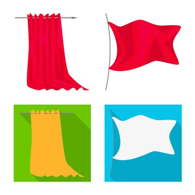 Doku ve sunum işareti vektör tasarımı. Doku ve medya hisse senedi vektör çizim seti.