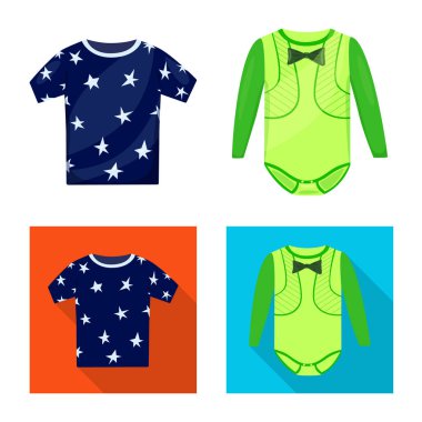 Moda ve giysi simge vektör tasarımı. Moda ve pamuk hisse senedi simgesi için web topluluğu.