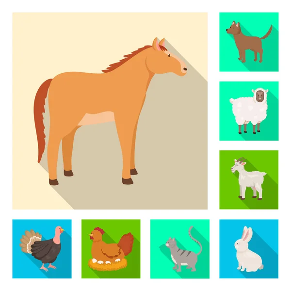 Vector design of breeding and kitchen  icon. Collection of breeding and organic  stock vector illustration. — Stock Vector